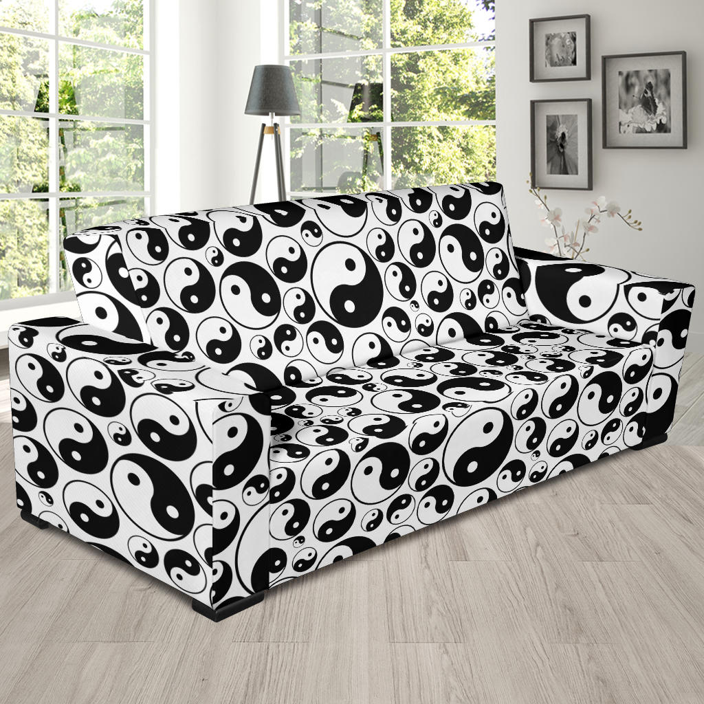 Yin Yang Print Design LKS302 Sofa Slipcover