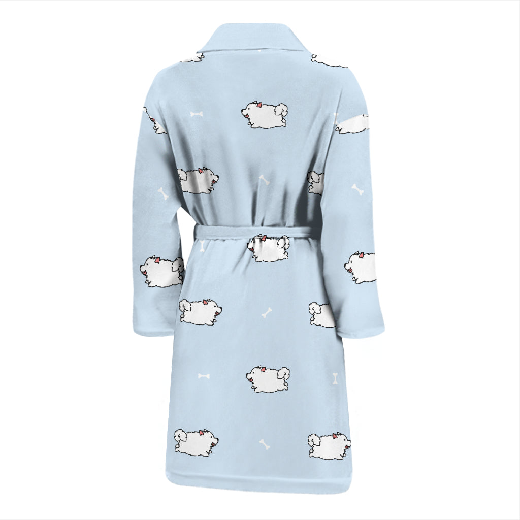 Samoyeds Print Design LKS302 Men Bathrobe