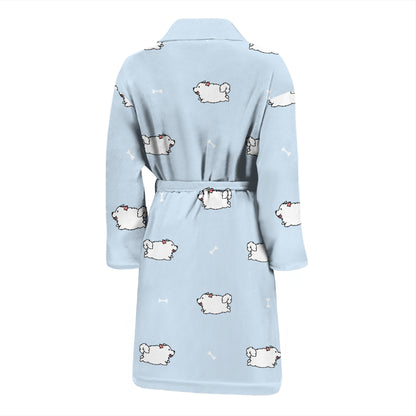 Samoyeds Print Design LKS302 Men Bathrobe