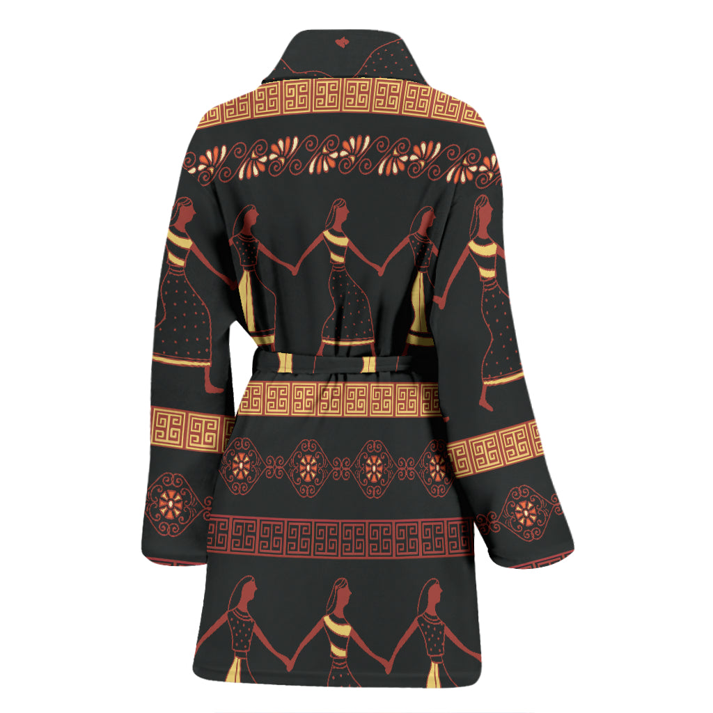 Ancient Greek Human Print Design LKS306 Women Bathrobe