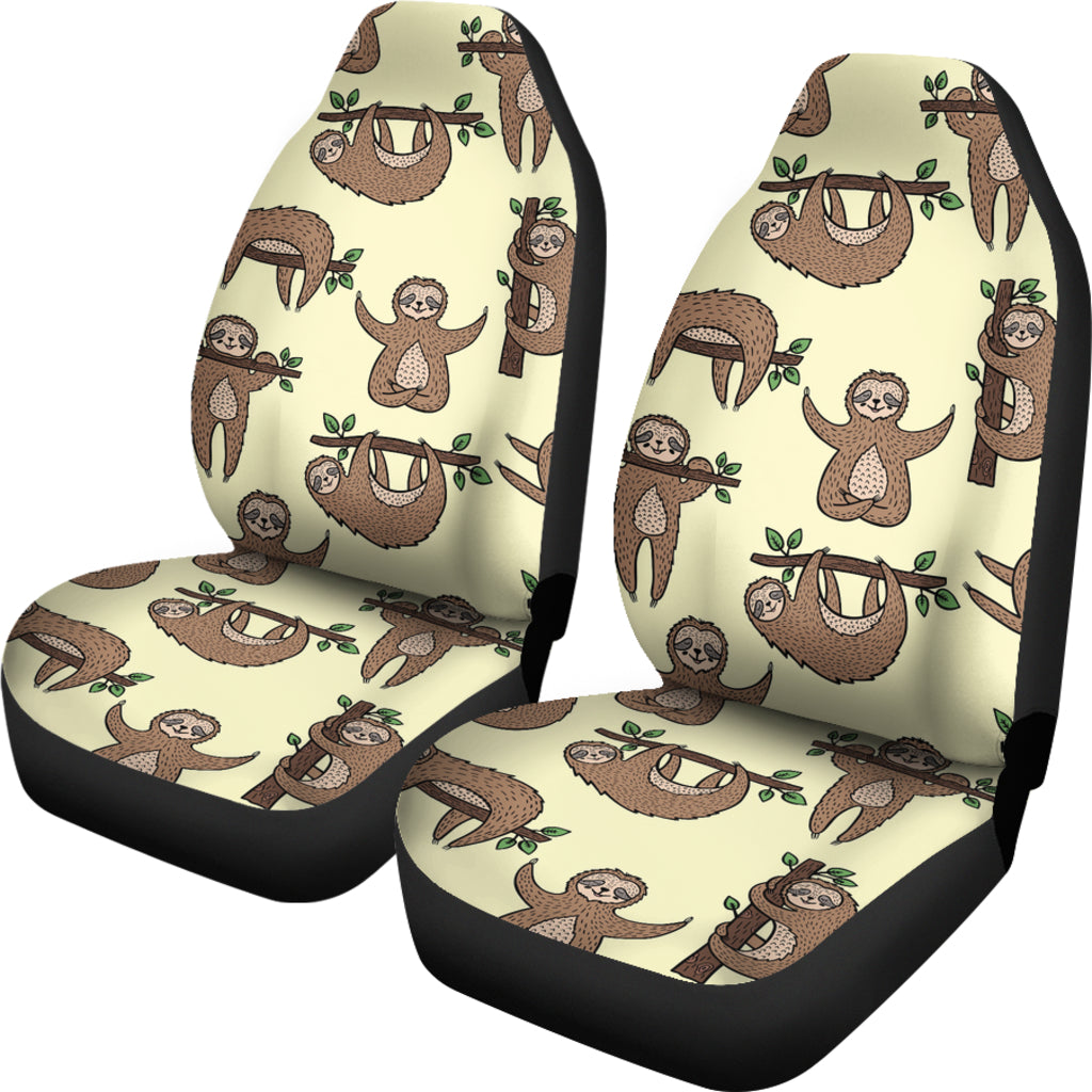 Sloth Print Design LKS3010 Car Seat Covers