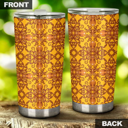 Octopus Background Design Print Tumbler