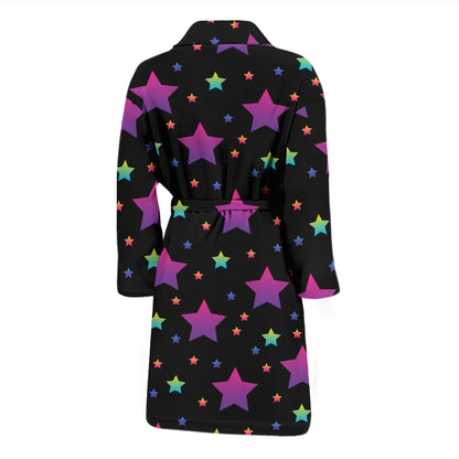 Star Print Design LKS305 Men Bathrobe