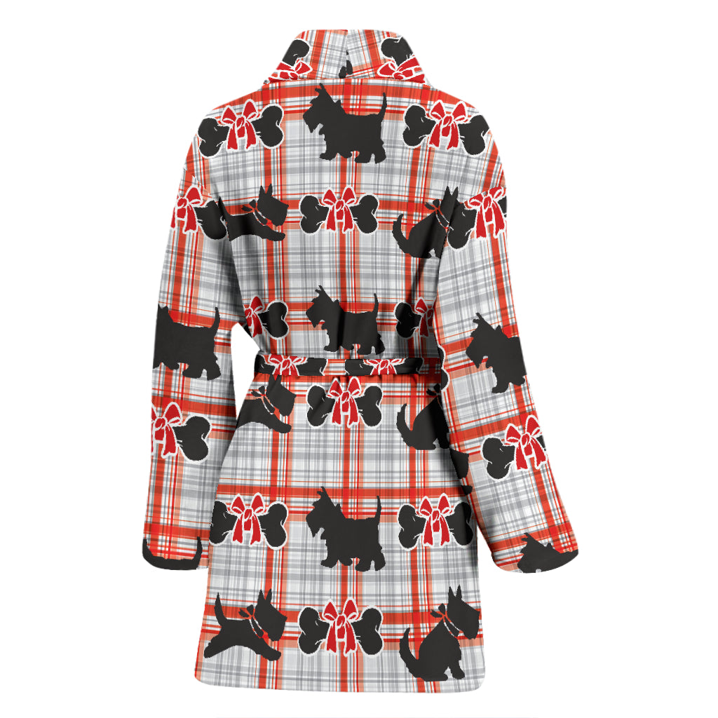 Scottish Terriers Print Design LKS3014 Women Bathrobe