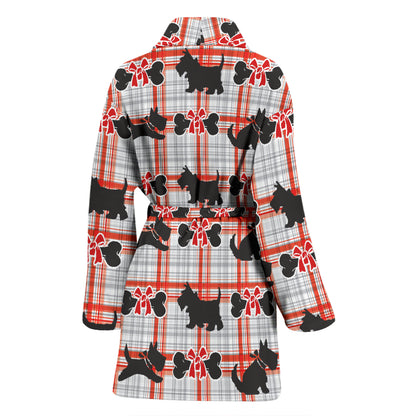 Scottish Terriers Print Design LKS3014 Women Bathrobe