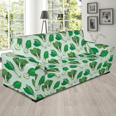 Bok Choy Pattern Print Design 01 Sofa Slipcover