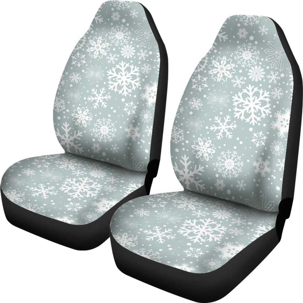 Snowflake Print Design LKS303 Car Seat Covers