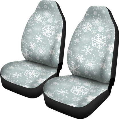 Snowflake Print Design LKS303 Car Seat Covers