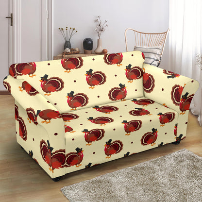 Thanksgiving Print Design LKS3010 Loveseat Couch Slipcover