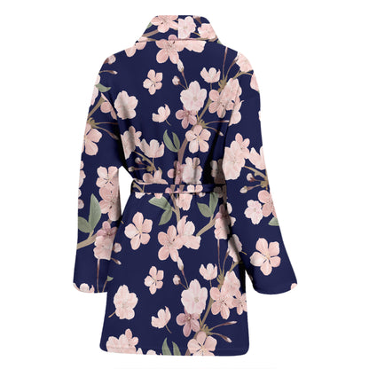 Sakura Print Design LKS301 Women Bathrobe
