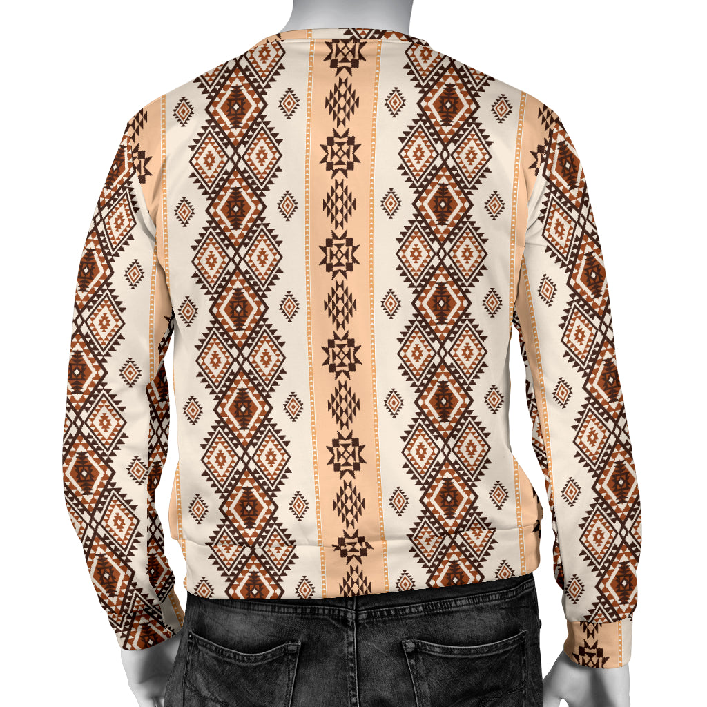Native Classic Pattern Print Men Long Sleeve Sweatshirt