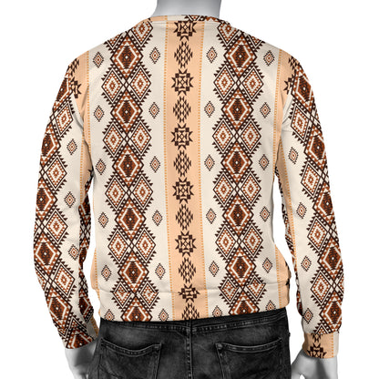 Native Classic Pattern Print Men Long Sleeve Sweatshirt