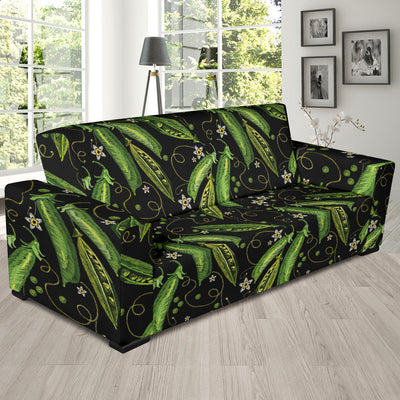 Peas Pattern Print Design A02 Sofa Slipcover