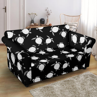 Sea Turtle Print Design LKS303 Loveseat Couch Slipcover