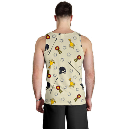 Equestrian Horseshoe Equipment Men Tank Top