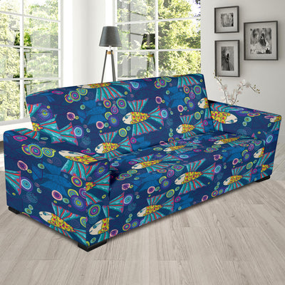 Flying Fish Pattern Print Design 01 Sofa Slipcover