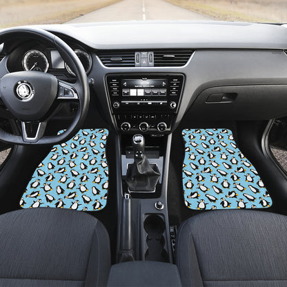 Penguin Happy Print Car Floor Mats Front Back