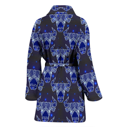 Taurus Print Design LKS302 Women Bathrobe