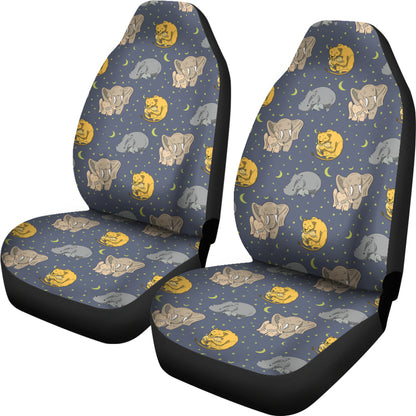 Safari Elephant Lion Print Design LKS303 Car Seat Covers