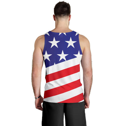 American flag Print Men Tank Top