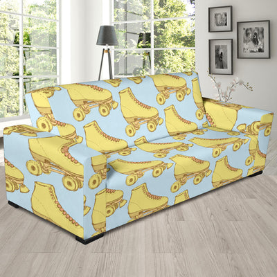 Roller skate Pattern Print Design A03 Sofa Slipcover