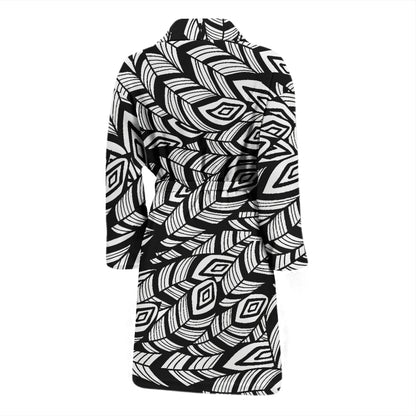 Tribal Pattern Print Design LKS302 Men Bathrobe