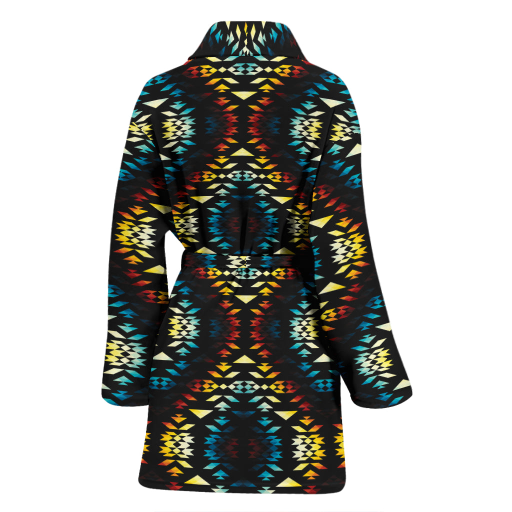 Tribal Pattern Print Design LKS309 Women Bathrobe