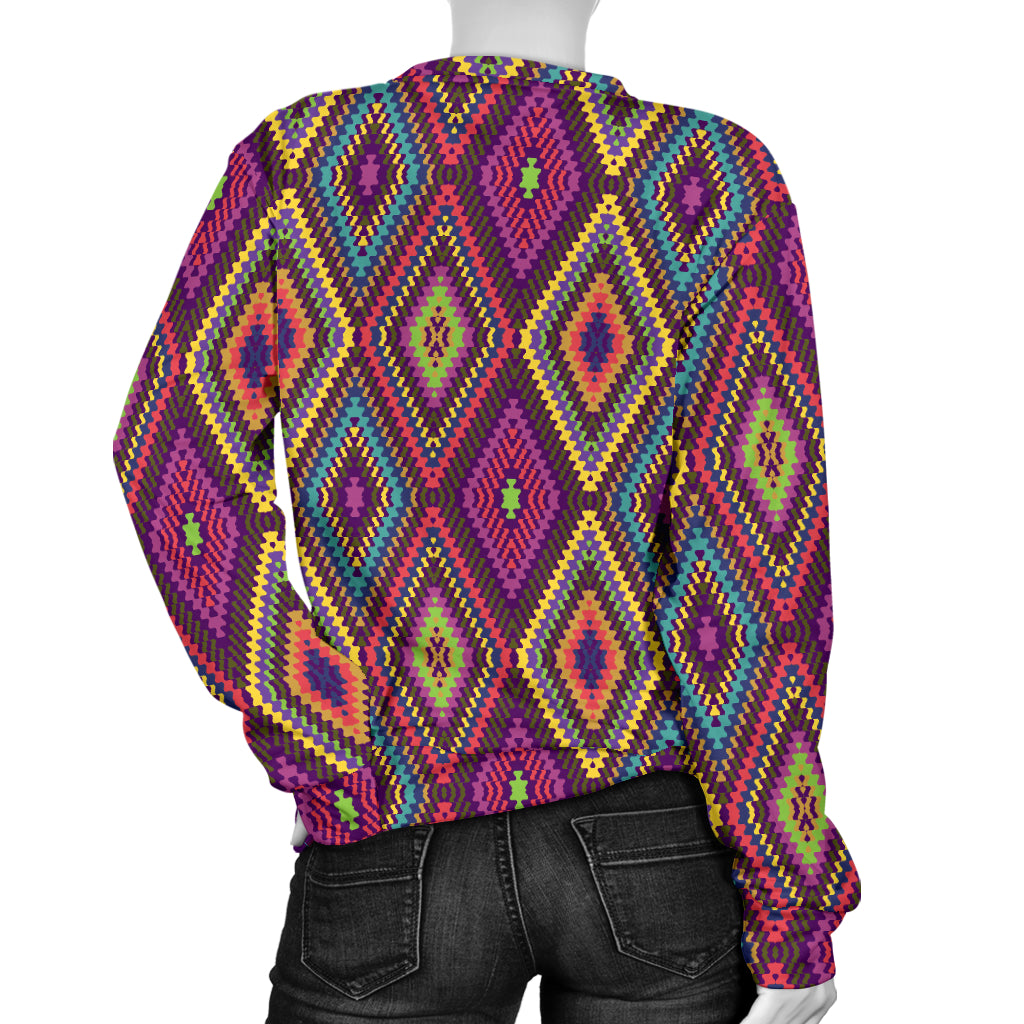 Southwestern Print  Women Long Sleeve Sweatshirt