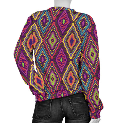 Southwestern Print  Women Long Sleeve Sweatshirt