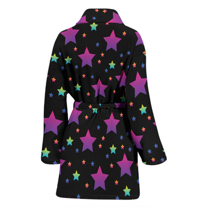 Star Print Design LKS305 Women Bathrobe