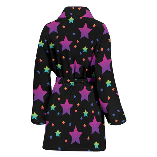 Star Print Design LKS305 Women Bathrobe