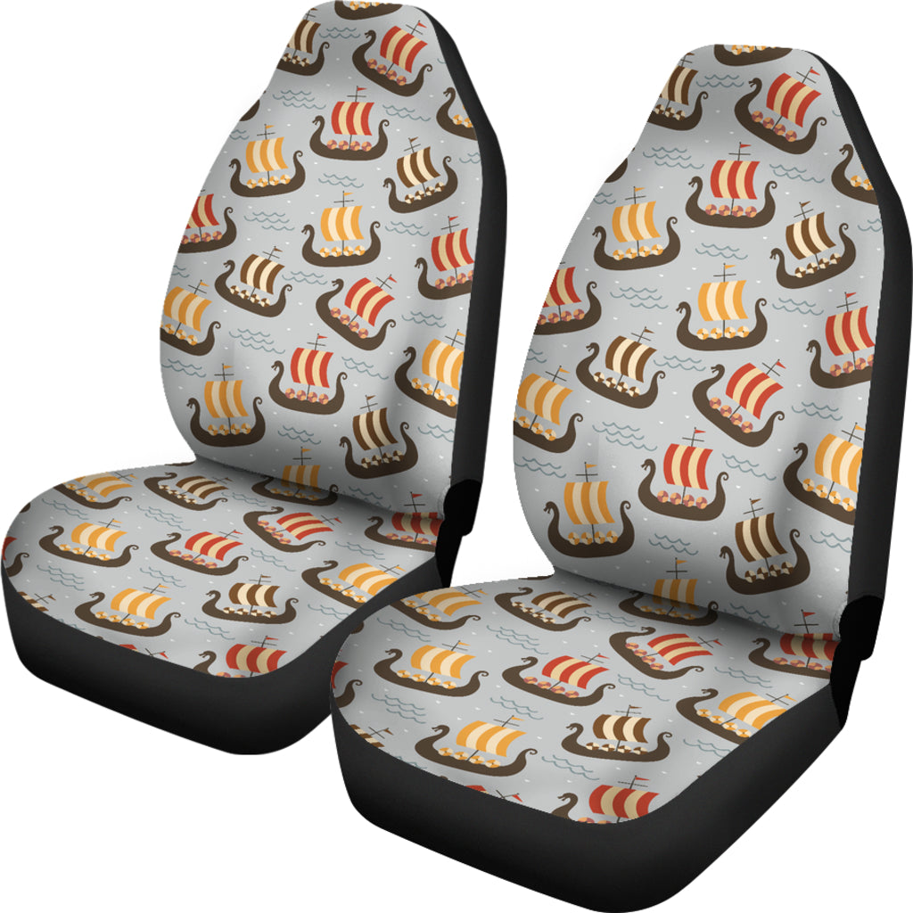 Vikings Print Design LKS308 Car Seat Covers