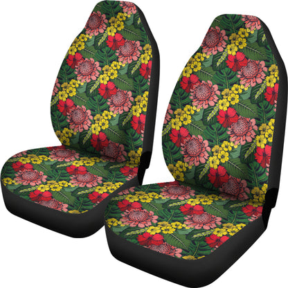 Summer Floral Print Design LKS305 Car Seat Covers