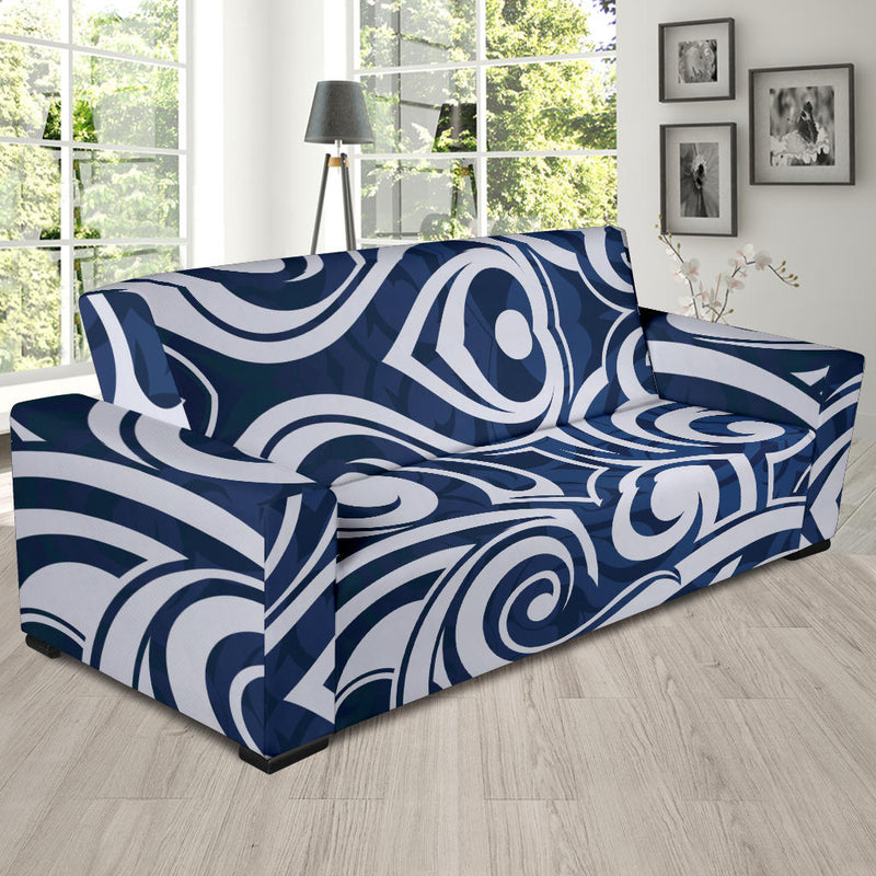 Maori Pattern Print Design 01 Sofa Slipcover