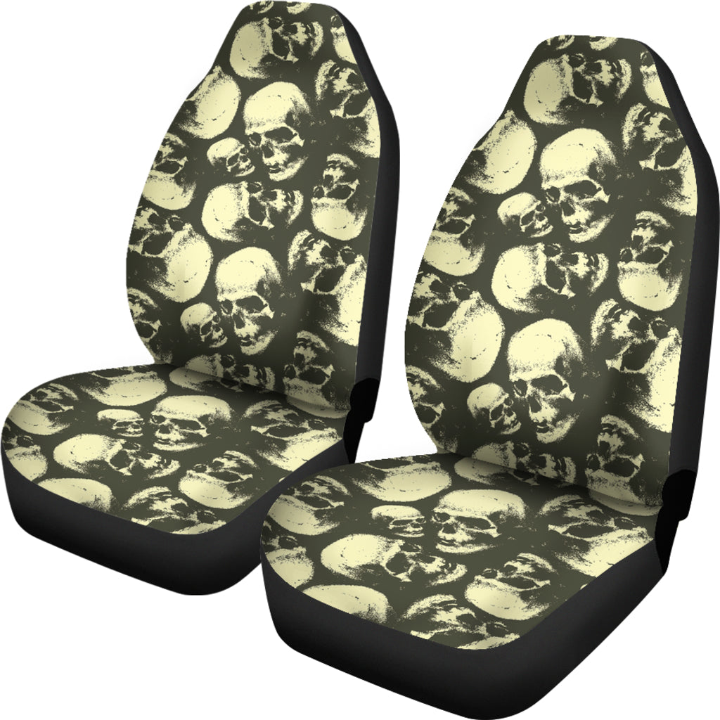 Skull Print Design LKS302 Car Seat Covers