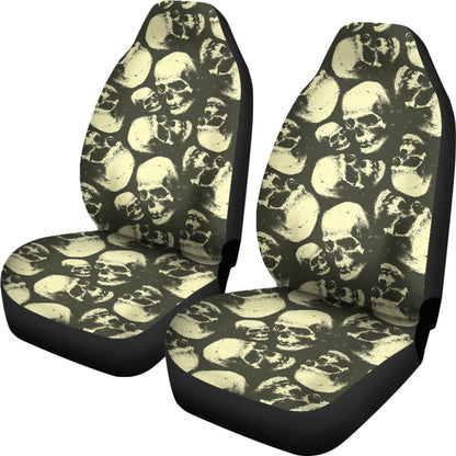 Skull Print Design LKS302 Car Seat Covers