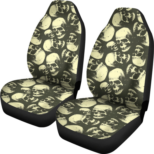 Skull Print Design LKS302 Car Seat Covers