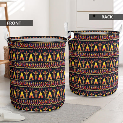 Totem Pole Design Laundry Basket