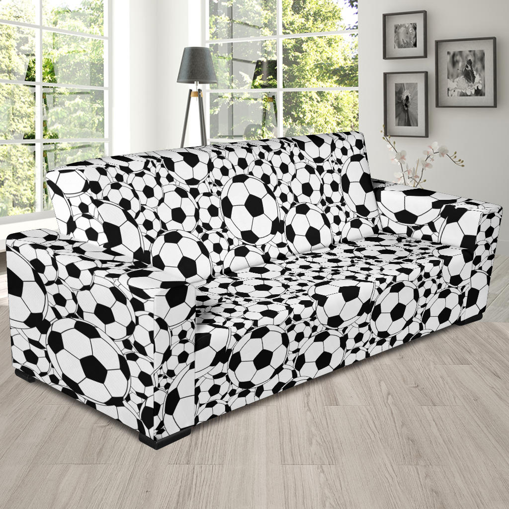 Soccer Ball Print Design LKS301 Sofa Slipcover