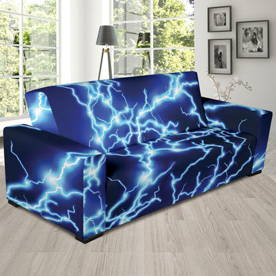 Lightning Thunder Pattern Print Design 04 Sofa Slipcover