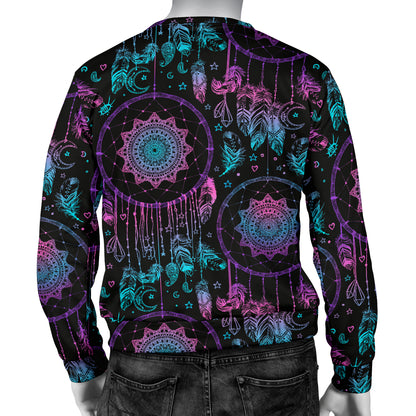 Dream catcher boho mandala Men Long Sleeve Sweatshirt