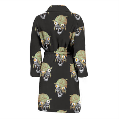 Mummy Print Design LKS304 Men Bathrobe