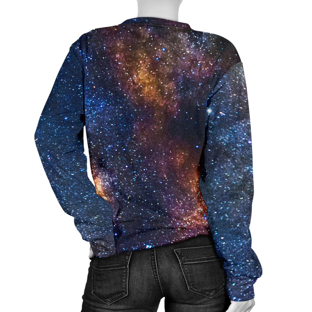 Celestial Milky way Galaxy Women Long Sleeve Sweatshirt