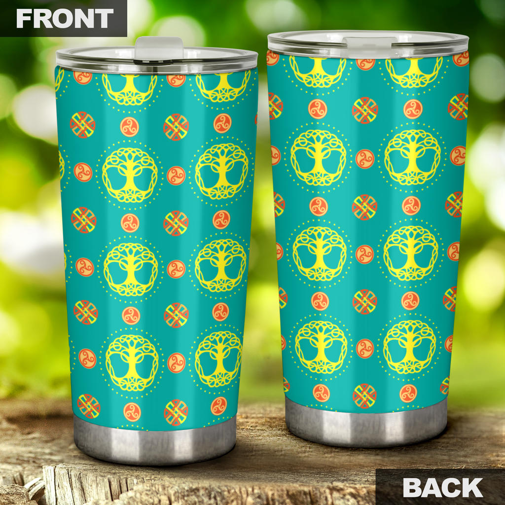 Celtic Tree of Life Print Pattern Tumbler