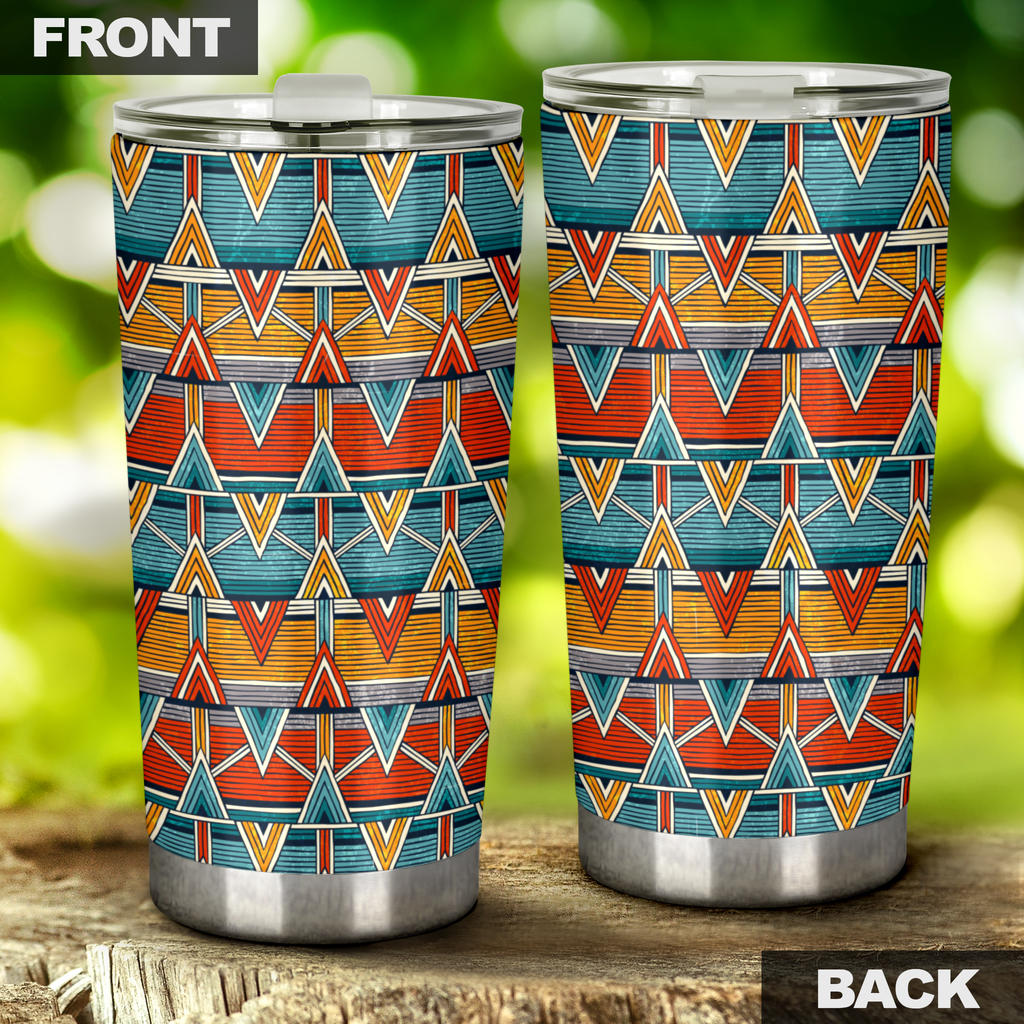 Kente Print African Design Themed Tumbler