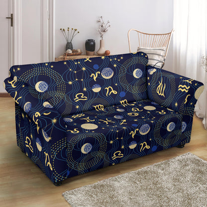 Zodiac Print Design LKS302 Loveseat Couch Slipcover