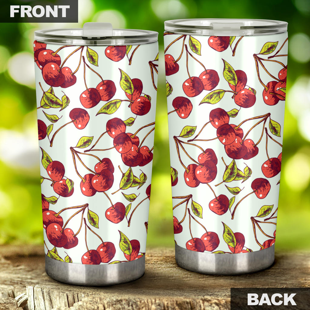 Cherry Hand Draw Tumbler