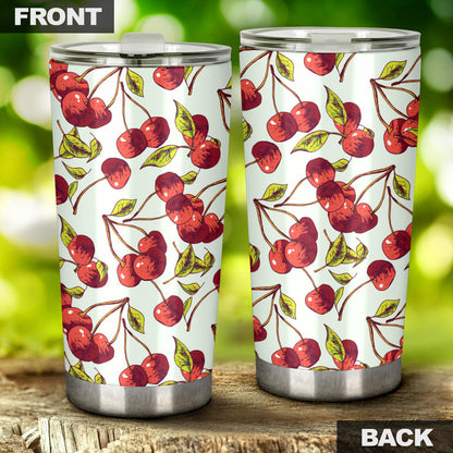 Cherry Hand Draw Tumbler