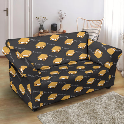 S_Mores Print Design LKS301 Loveseat Couch Slipcover