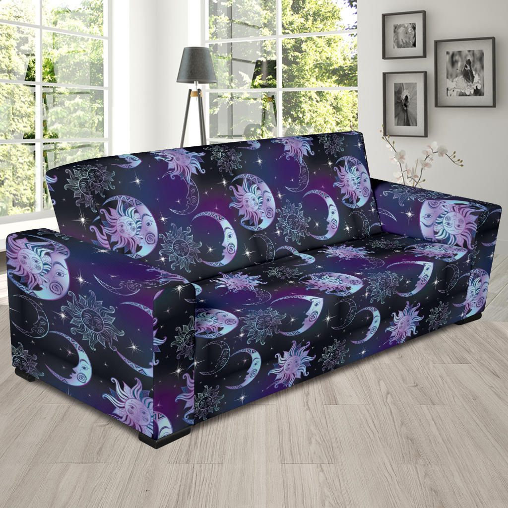 Sun Moon Print Design LKS303 Sofa Slipcover